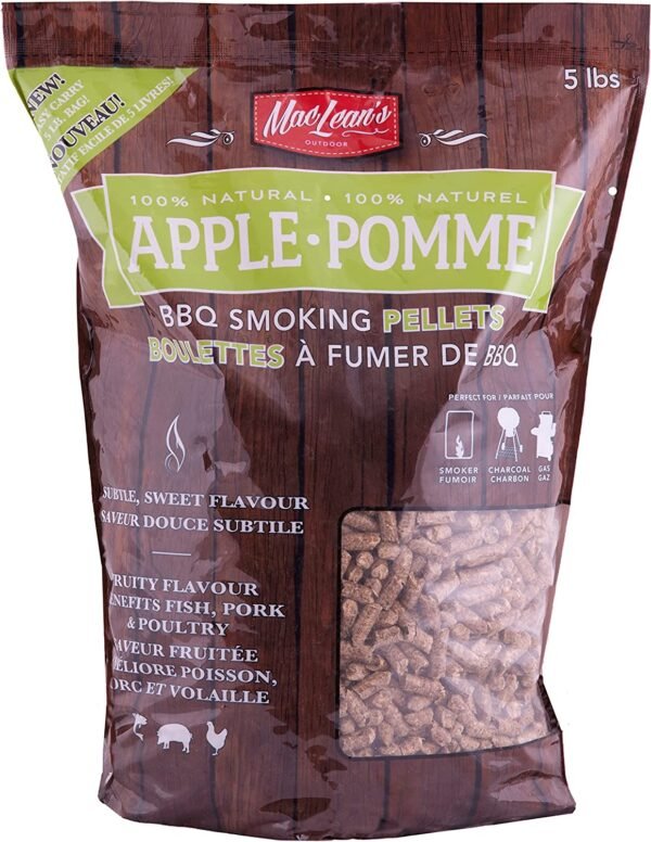 MacLean’s Outdoor Apple Wood BBQ Smoking Pellets 5lbs